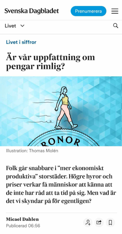 Rimlig Penninguppfattning I SvD