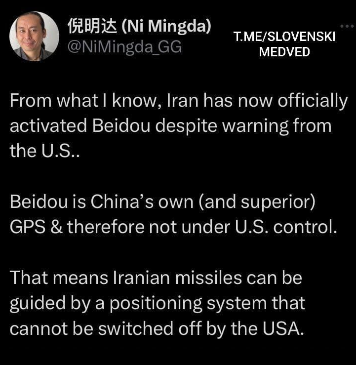 Iran & Kinesiskt Satellitnavigeringssystem