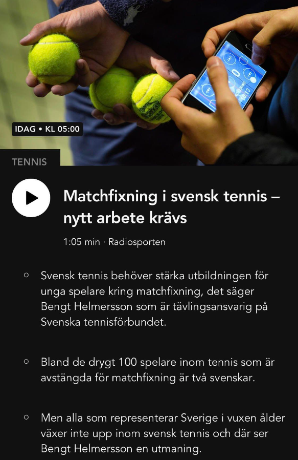 Fixat Även I Tennis
