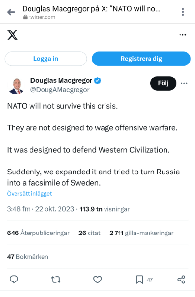 Macgregor Om Natos Faksimilförsök..