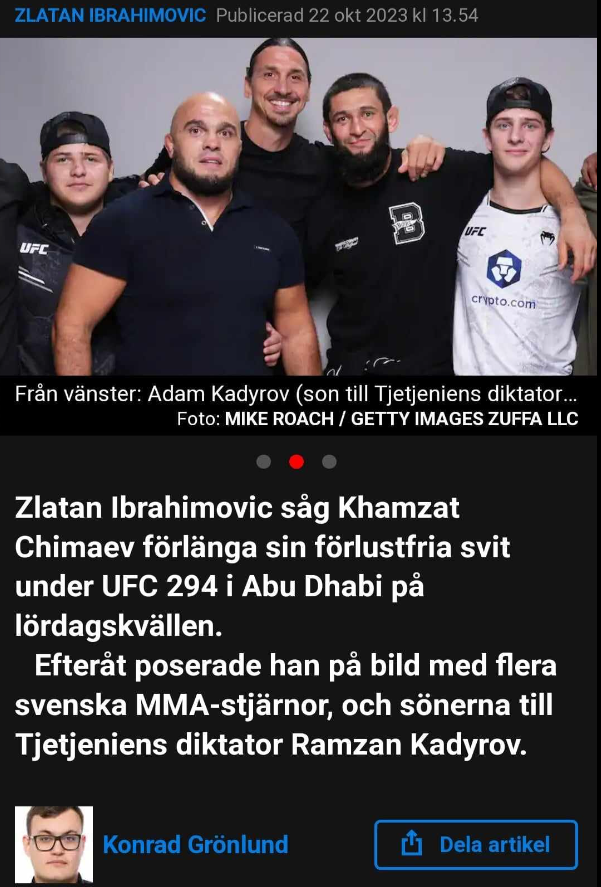 Zlatan & Kadyrovs Söner