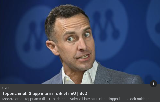 Moderat Nej Till Turkiskt Insläpp I EU