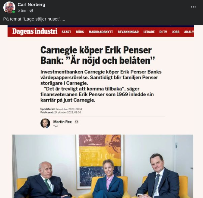 Penser Tillbaka I Carnegie