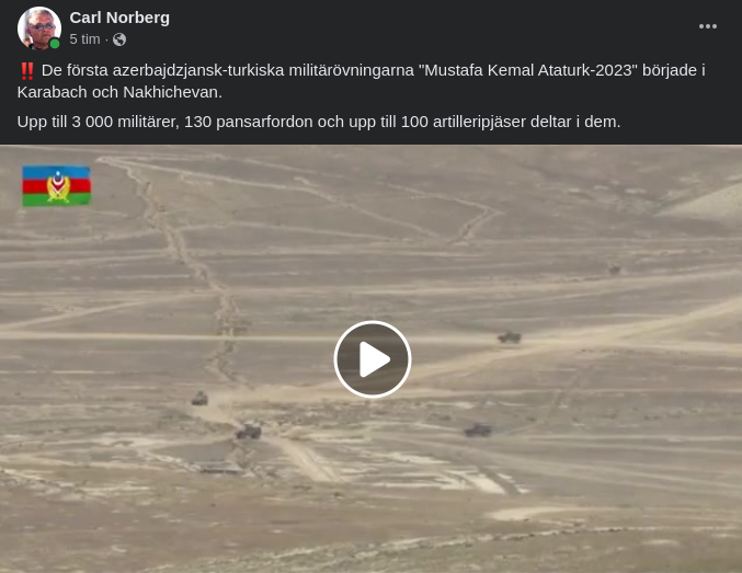 Azerbajdzjansk-Turkiska Militärövningar Påbörjade