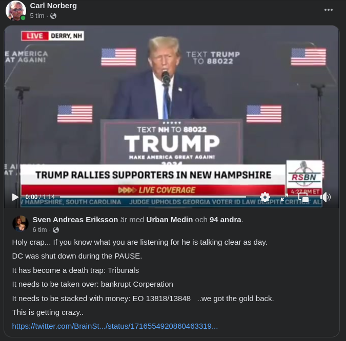 Sagt Av Trump I New Hampshire