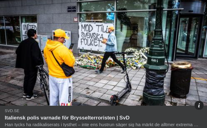 Italiensk Brysselterroristvarning
