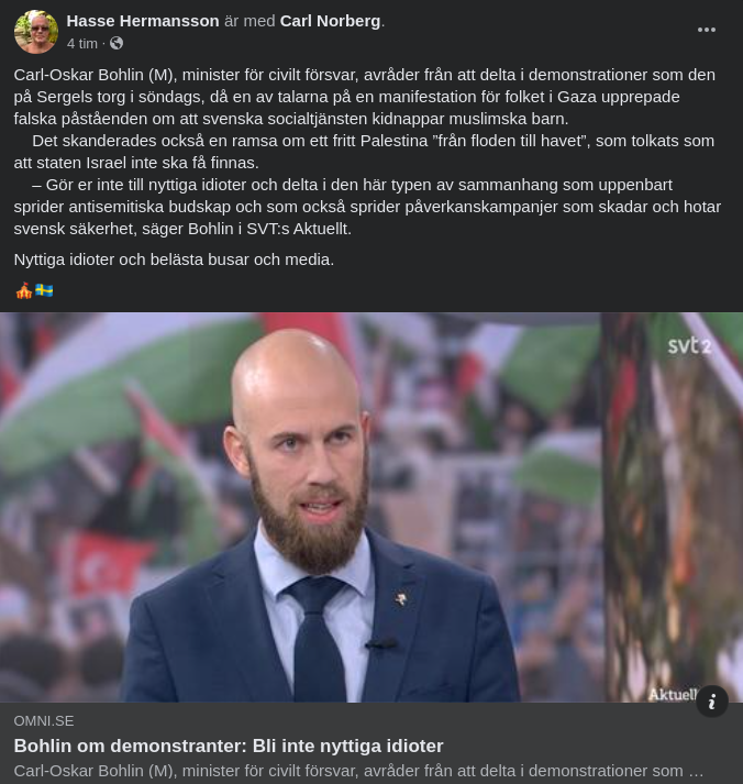 Civilförsvarsministern Om Nyttiga Idioter