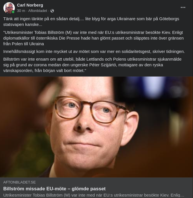 Passglömmande Billström