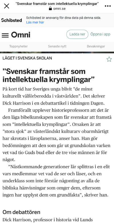Tricky Dick Ser Intellektuella Svenska Krymplingar