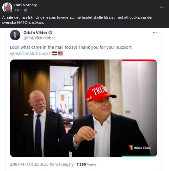 Keps Till Viktor Orbán