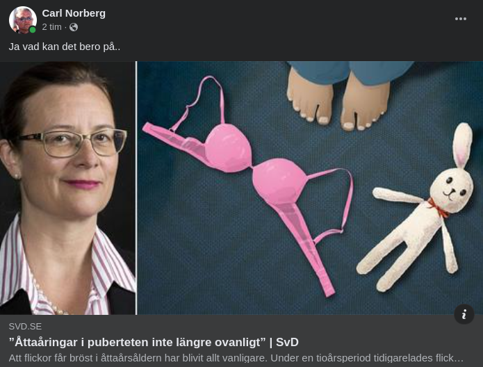 Allt Tidigare Pubertet