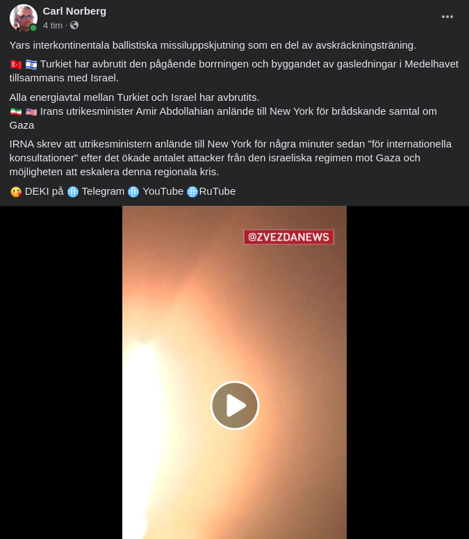 Avbrutet Gasledningsbygge Mellan Turkiet & Israel