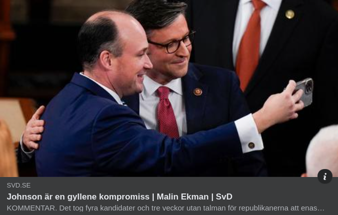 Gyllene Johnson-Kompromiss I SvD