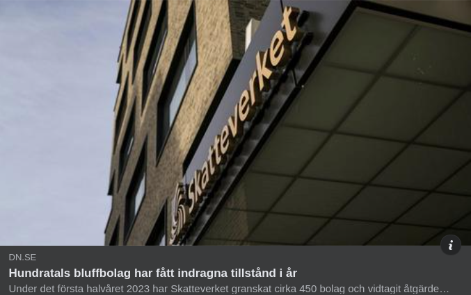 Skattemyndigheten & Bluffbolag