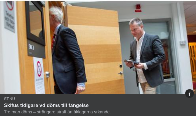 Fängelse För Skifus Tidigare VD