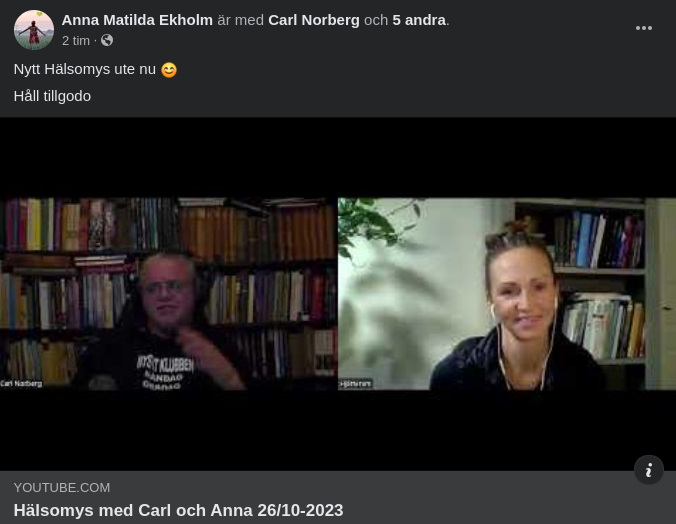 Hälsomys 2023 10 26