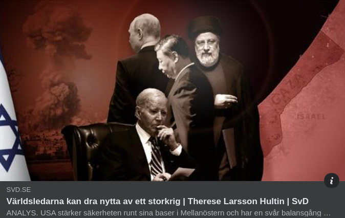 Storkrigsnytta I SvD