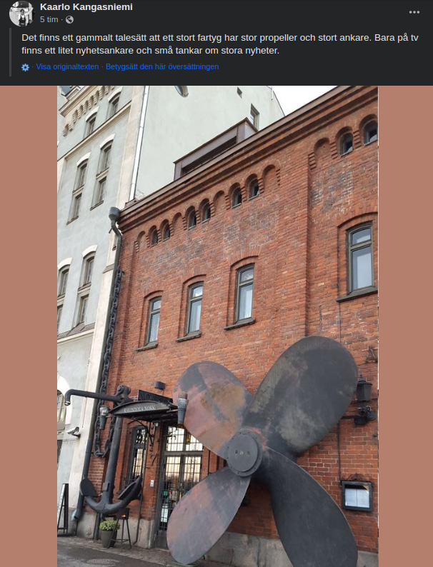 Propeller, Ankare & Nyheter