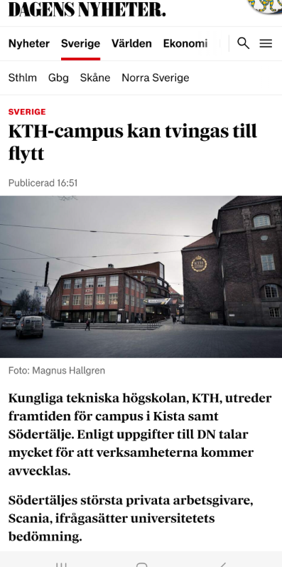 Flyttvingat KTH-Campus