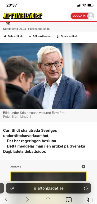 Underrättelseverksamhetsöverseende Charlie Picture