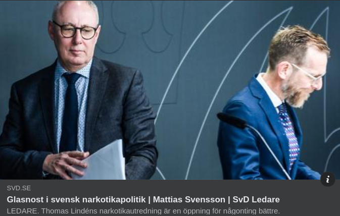 Svensk Narkotikapolitik Kan Bättre