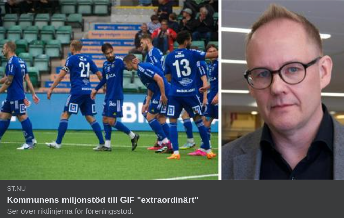 GIF, Miljonstödjande Kommun & Deripaska