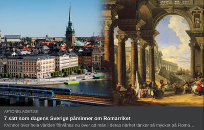 Sverige & Romarriket I Aftonslasket