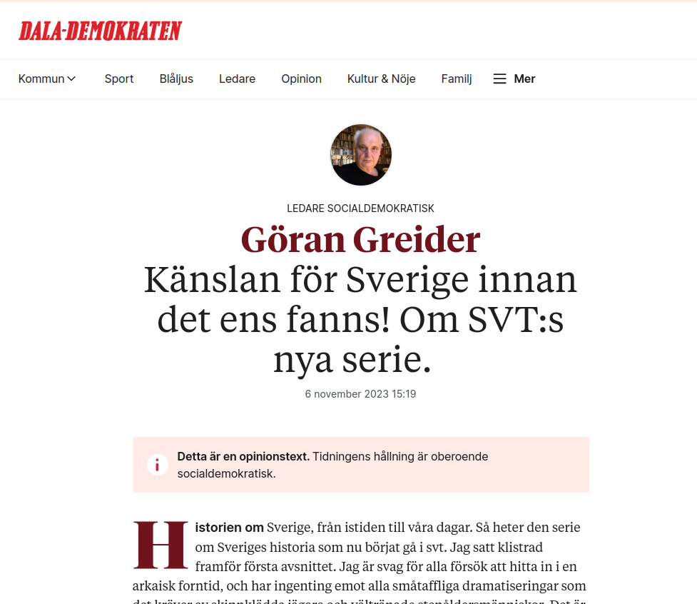 Greider & Tidigare Innan Svenskar