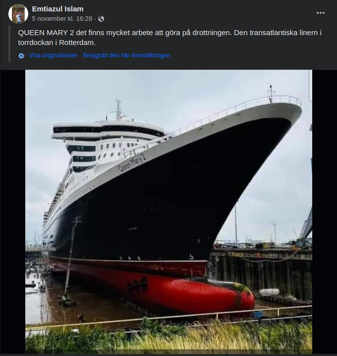 Bulbig Drottning I Torrdocka