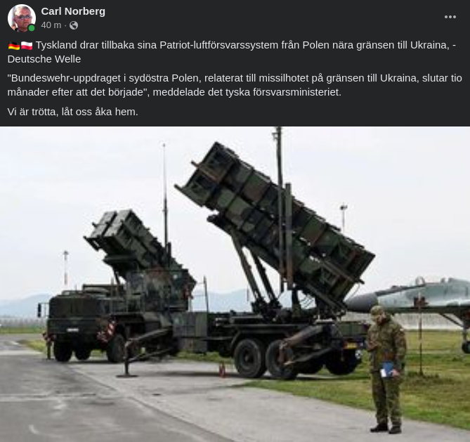 Tyskar Drar Tillbaka Gränsvaktande Patriot-Luftförsvarssystem