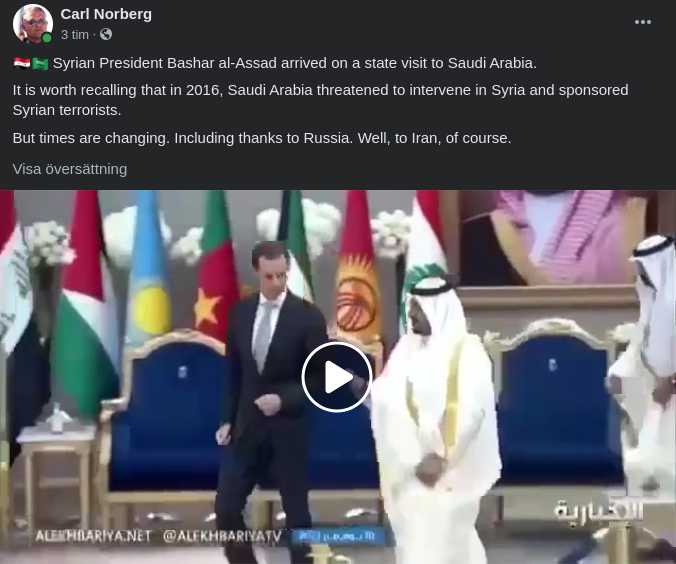 Assad På Besök I Saudiarabien