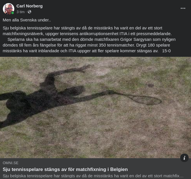 Fixade Tennismatcher