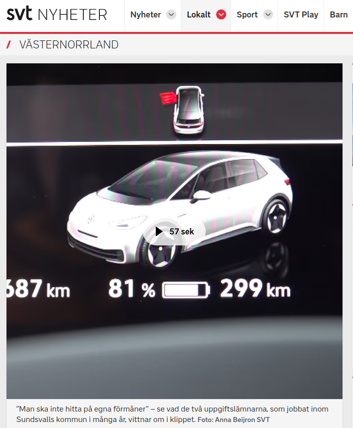 Bilfuskande Kommunanställda I Sundsvall