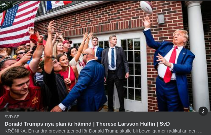 Hämndplanerande Trump I SvD