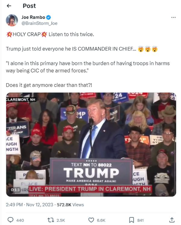 Ordanvändande Trump