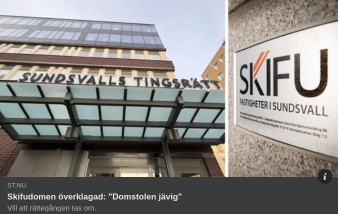 Överklagad Skifu-Dom