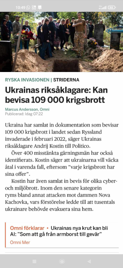 Ukrainska Krigsbrottsbevis Mot Vem?..