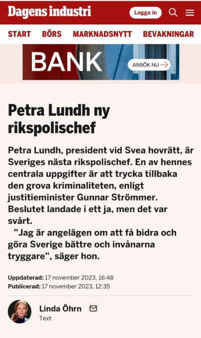 Angelägen Rikspolischef