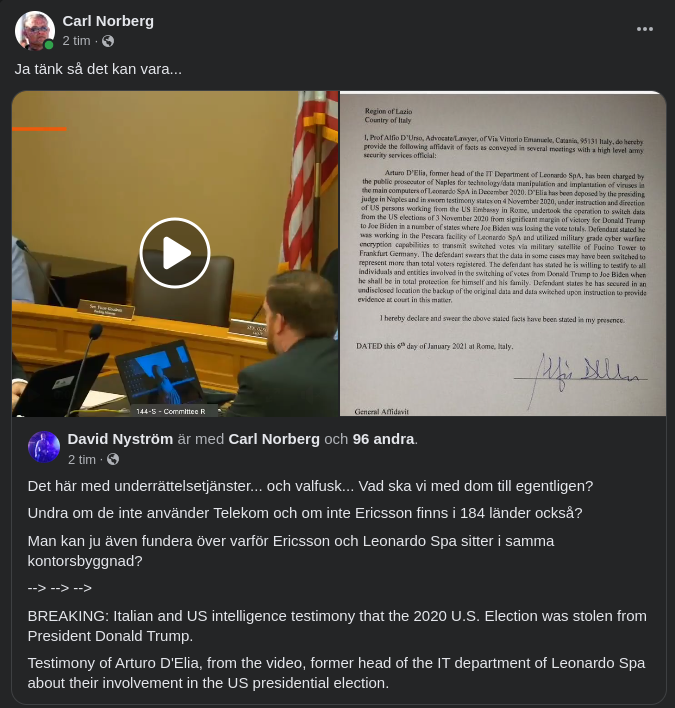 Amerikanskt Valfusk & Italien