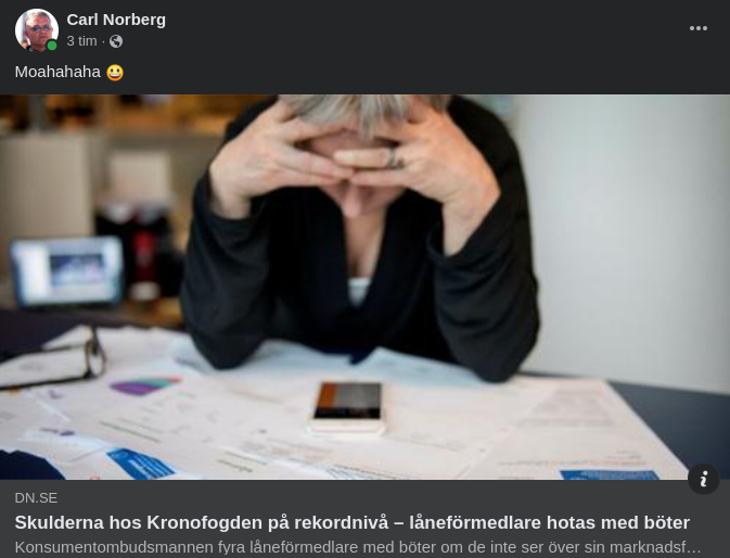 Rekordnivå På Kronofogdeskulder