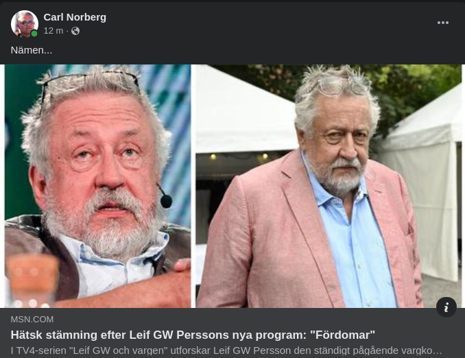 Hätskt Efter GW Om Vargen