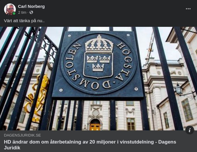 HD Ändrar Återbetalningsdom