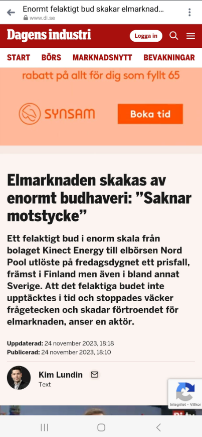 Elektrisk Förtroendeskada