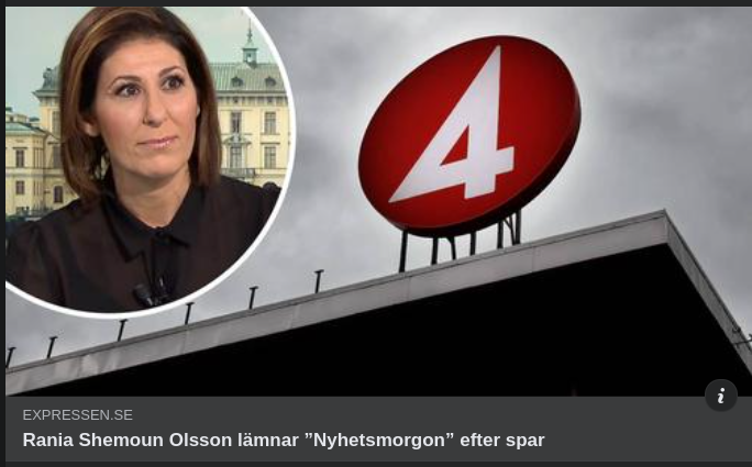 Nyhetsmorgonlämnande Rania