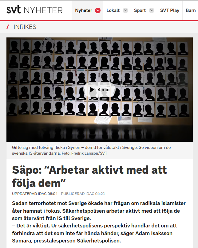 Säpo & IS-Återvändare