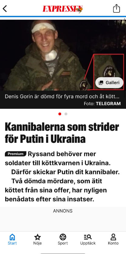 Putinstridande Kannibaler