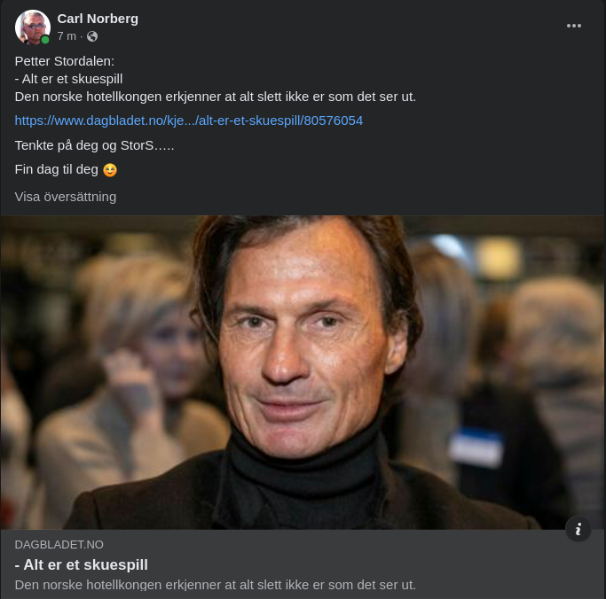 Skådespelande Storstalin