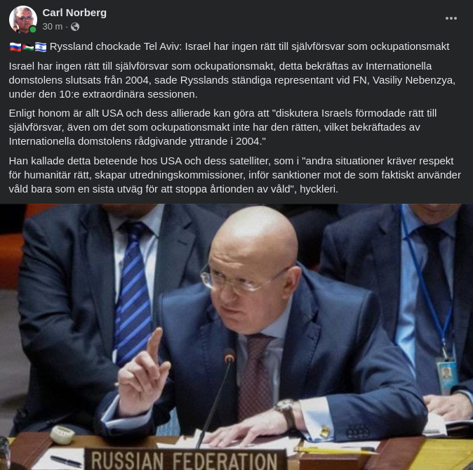 Ockupationsmakt Utan Självförsvarsrätt