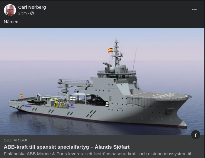 ABB-Kraft Till Spanskt Specialfartyg