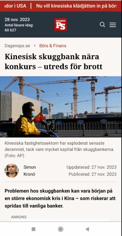 Kinesisk Skuggbank & Derivatmarknaden